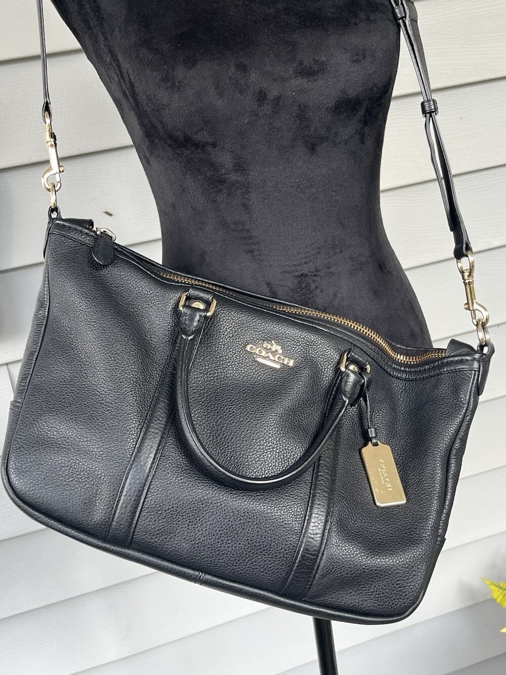 Coach F55662 Central Satchel Black Leather PRISTINE